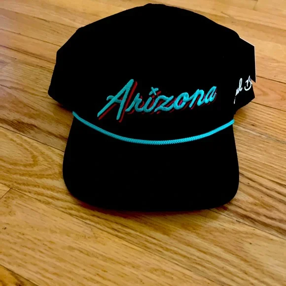 Bad Birdie Black Cap with Pink and Blue Accents Birdie Snapback- Dark Navy – Bad Birdie main image 3